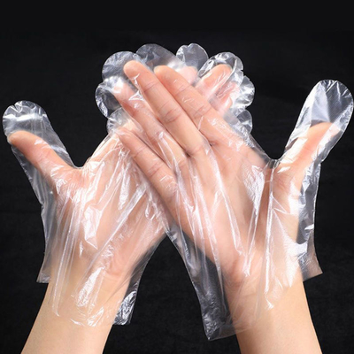 Хорошая цена 100PCS коробка одноразовые перчатки пищевая кухня HDPE пластиковые перчатки одноразовые прозрачные кулинарные перчатки PE для ресторана и дома онлайн
