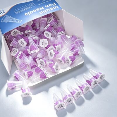 Хорошая цена 32G 4 мм одноразовые фиолетовые иглы для инсулиновых шприц-ручек стерильные CE ISO OEM Онлайн
